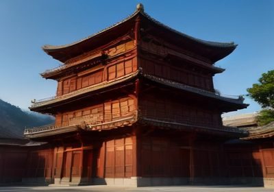 不丹亚洲天堂风光：虎穴寺悬挂于峭壁之上，云雾缭绕，绿色山谷延伸，藏传佛教圣地原始庄严